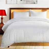 [아마존 핫딜]  [아마존핫딜]Balichun Duvet Cover Set Twin Size White Premium with Zipper Closure Hotel Quality Hypoallergenic Wrinkle and Fade Resistant Ultra Soft -3 Piece-1 Soft Microfiber Comforter Cover Matching 1