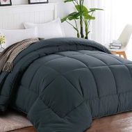 [아마존 핫딜] [아마존핫딜]Balichun Twin Comforter (64 by 88 inches) - Grey Down Alternative Comforters Soft Quilted Duvet Insert with Corner Tabs Luxury Hotel Collection 1800 Series - All Season