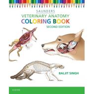 Saunders Manufacturing Veterinary Anatomy Coloring Book (Paperback)