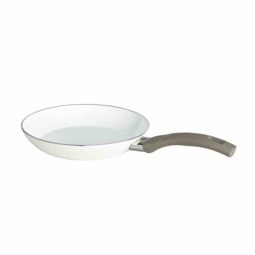  Ballarini Treviso flach 24cm Pfanne, Aluminium, weiss, 24 cm