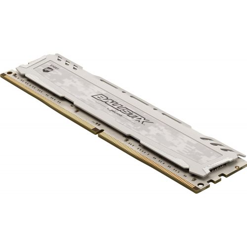  Ballistix Sport LT 8GB Single DDR4 2666 MTs (PC4-21300) CL16 DR x8 DIMM 288-Pin Memory - BLS8G4D26BFSC (White)