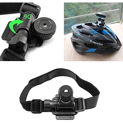  Ballylelly-Verstellbarer Kopf belueftet Helmgurt Halterung fuer Mobius ActionCam Sport Kamera Video DV DVR Fahrradhelm Halterung Fahrradhalter