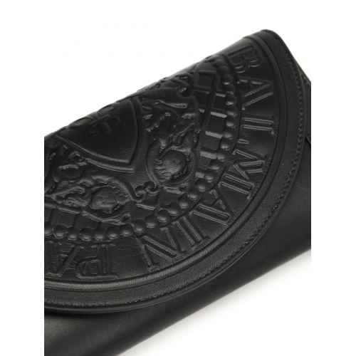 발망 Balmain Smooth leather wallet clutch