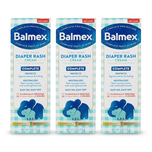  Balmex Diaper Rash Cream - 4 oz, Pack of 3