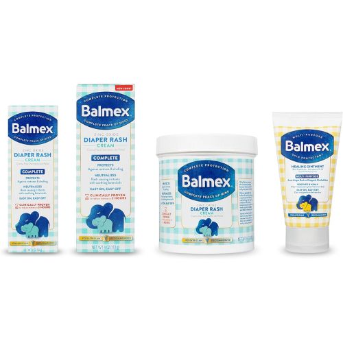  Balmex Complete Zinc Oxide Protection Diaper Rash Cream, 2 Oz