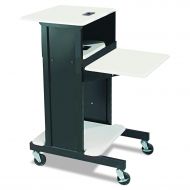 BALT Adjustable Presentation Cart, 18w x 30d x 40-1/4h, Black/Gray