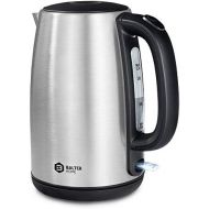 [아마존베스트]Balter Kettle Stainless Steel WK-06, 1.7 litre, electric kettle, 2200 watts, limescale filter, capacity marking, LED, wireless, tea kettle, compact