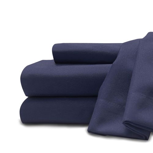  Baltic Linen Soft and Cozy Microfiber Sheet Set Twin Navy 3-Piece Set