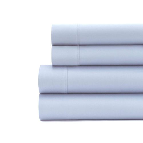  Baltic Linen 1000 Thread Count Easy Care Rich Sateen Sheet Set Queen Blue 4-Piece Set