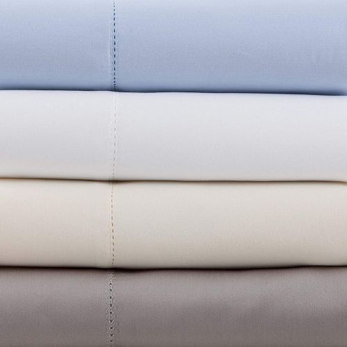  Baltic Linen 1000 Thread Count Easy Care Rich Sateen Sheet Set Queen Blue 4-Piece Set