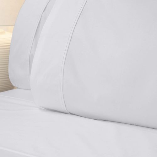  Baltic Linen 300 Thread Count Sheet Set, Twin, White, 3 Piece