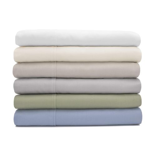  Baltic Linen 300 Thread Count Sheet Set, Twin, White, 3 Piece