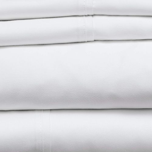  Baltic Linen 300 Thread Count Sheet Set, Twin, White, 3 Piece