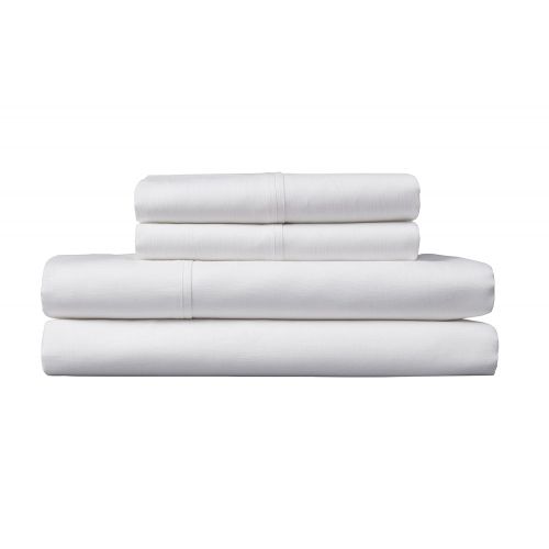  Baltic Linen Pure Linen/Cotton Blend Sheet Set, Full, Optic White