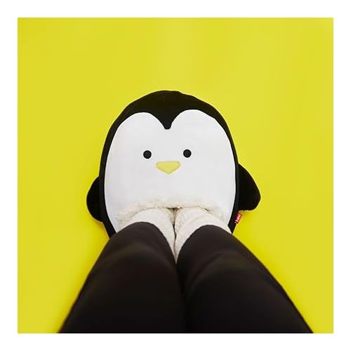  Heated Feet Pingu Foot Warmer Gray Color Keep Your Feet Warm Soft and Comfortable Bag with a Fun Penguin Design