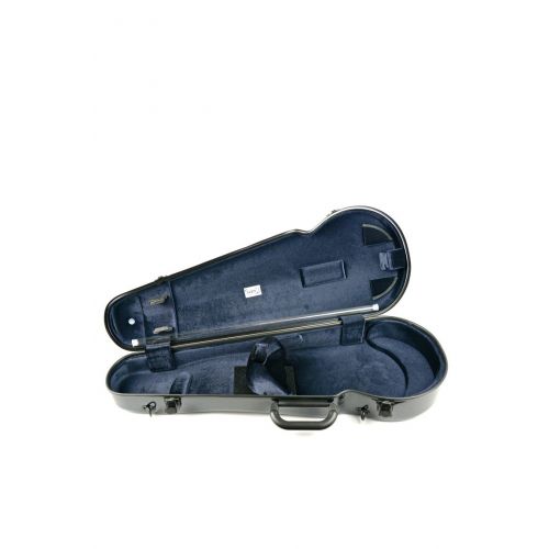  Bam Cases Bam Contoured Hightech Viola Case - up to 16 7/8, Black Interior/Black Carbon Exterior