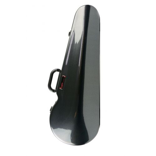  Bam Cases Bam Contoured Hightech Viola Case - up to 16 7/8, Black Interior/Black Carbon Exterior