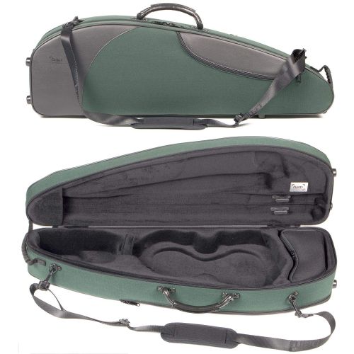  Bam France Classic 5003S Shaped 4/4 Violin Case with Green Exterior