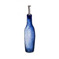 Bambeco Light Cobalt Recycled Glass Oil bottle - Bottle stopper not included