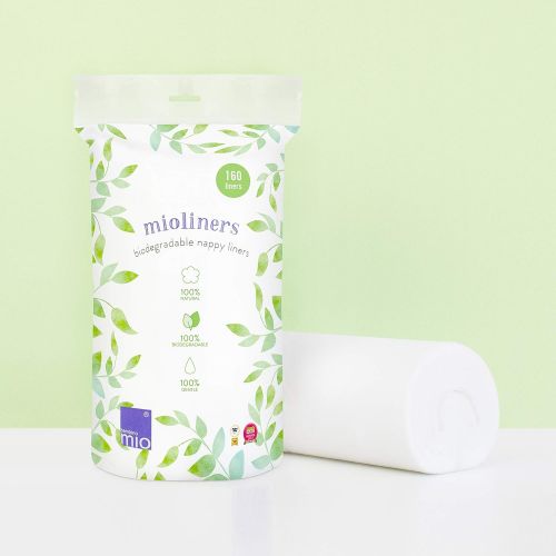  Bambino Mio, Mioliners (Biodegradable Diaper Liners), 2 Pack