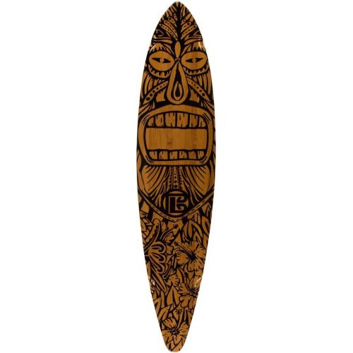  Bamboo Skateboards  Pintail Longboard Tiki Man 44 x 9.5 Deck