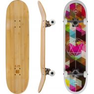 Bamboo Skateboards Complete Skateboard - More Pop, Lighter, Stronger, & Lasts Longer Than Most Decks - Includes Deck, Trucks, Wheels, Hardware, ABEC 7 Bearings, Grip Tape, and Bonu