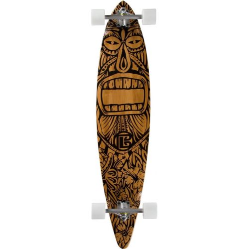  Bamboo Skateboards ? Pintail Longboard Tiki Man 44 x 9.5 Deck