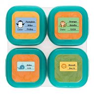 [아마존베스트]BambooScout Baby Food Labels, Write-On Date Labels for Food Storage Containers & Baby Bottles, Great for Daycare & Food Storage Pack of 128 (Food labels)