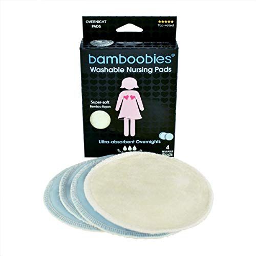  [아마존베스트]Bamboobies Nursing Pads for Breastfeeding | Reusable Breast Pads | Perfect Baby Shower Gifts | 2...