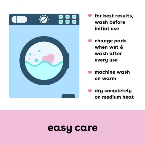  [아마존베스트]Bamboobies Washable Nursing Pads For Breastfeeding Variety Pack | Reusable Breast Pads| 6 Pairs | 3 Regular Pairs + 3 Overnight Pairs