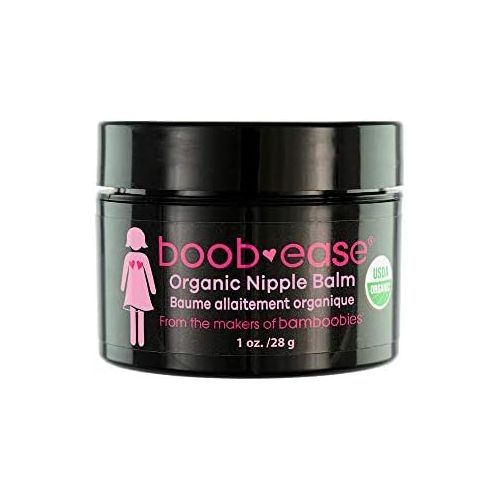  Bamboobies Nipple Cream, Lanolin-Free Organic Nursing Balm, 1 oz