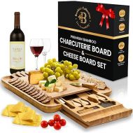 Charcuterie Boards Gift Set - Bamboo Cheese Board - Unique House Warming Gifts New Home - Wedding Gifts for Couple, Bridal Shower, Housewarming, Birthday Gifts for Women - by: Bambusi