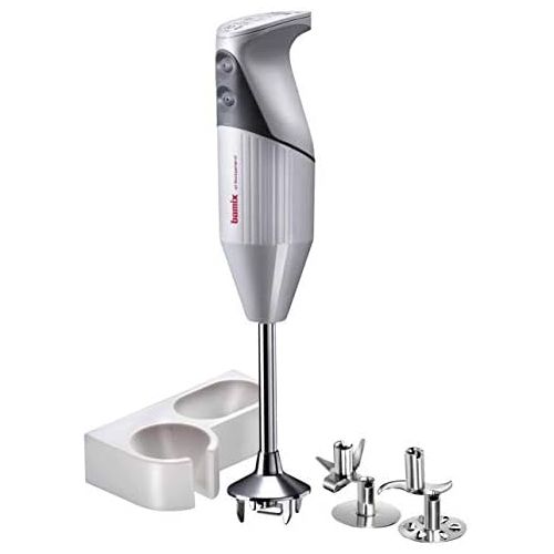  Bamix Professional G200 - 200 Watt 2 Speed 4 Blade Immersion Hand Blender with Wall Bracket