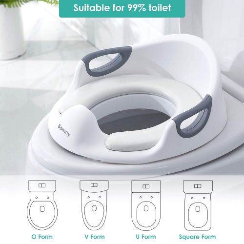  [아마존베스트]Bamny Potty Training Seat, Toilet Trainer Seats for Toddlers Boys &Girls, Toilet Seat with Cushion Handle...