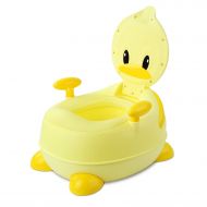 Bamny BAMNY Potty Training Seat for Kids Boys & Girls, Lovely Duck Baby Toddler Toilet Trainer Chair with Soft Splash-Proof Padded Seat for Children 1-7 Years Old (Yellow)