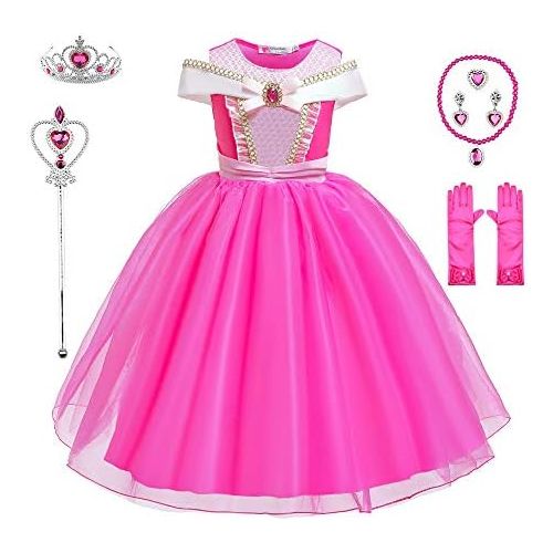  BanKids Princess Costumes Birthday Party Halloween Costume Cosplay Dress up for Little Girls 3 10 Years