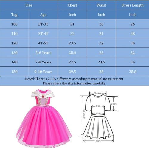  BanKids Princess Costumes Birthday Party Halloween Costume Cosplay Dress up for Little Girls 3 10 Years