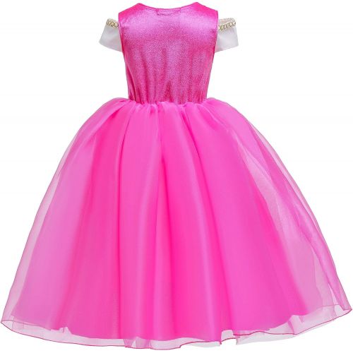  BanKids Princess Costumes Birthday Party Halloween Costume Cosplay Dress up for Little Girls 3 10 Years