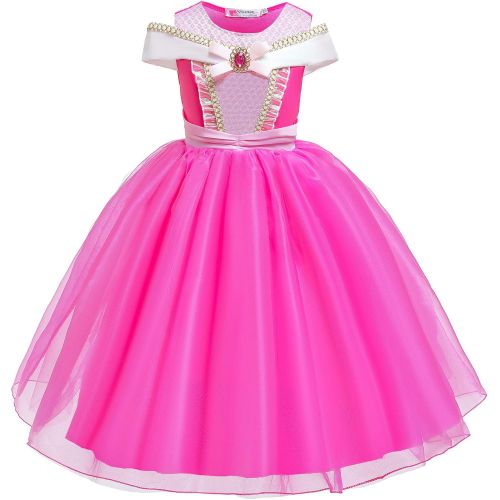  BanKids Princess Costumes Birthday Party Halloween Costume Cosplay Dress up for Little Girls 3 10 Years