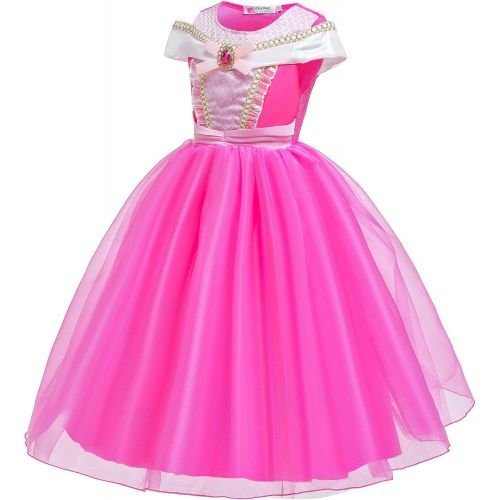  BanKids Princess Costumes Birthday Party Halloween Costume Cosplay Dress up for Little Girls 3 10 Years
