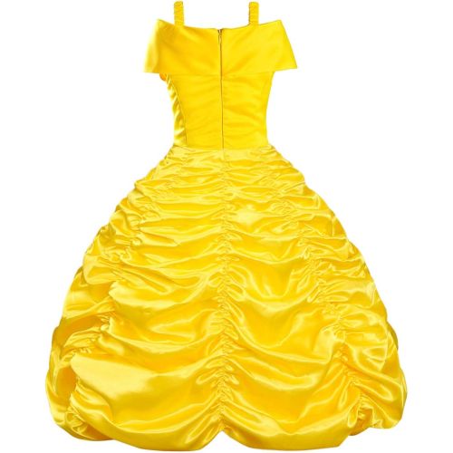  BanKids Princess Dresses Girls Costumes Off Shoulder Dress up for Little Girls with Luxury Accessories 3 10Years