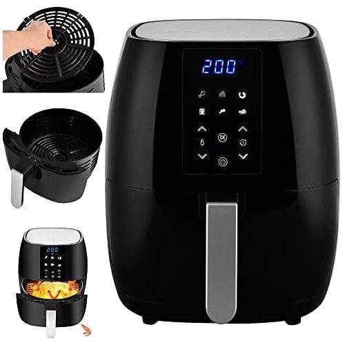  Bana Hot Air Fryer Hot Air Fryer XXL Touch 5L 1500W 7 Pre Programmed Settings for Fat Free Oil Free Healthy Food