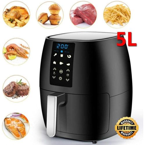  Bana Hot Air Fryer Hot Air Fryer XXL Touch 5L 1500W 7 Pre Programmed Settings for Fat Free Oil Free Healthy Food