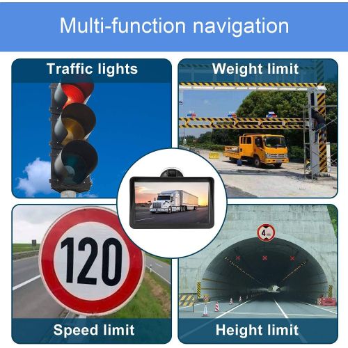  Banavy GPS Navigation for Car, 9 Inch Navigation Device for Trucks, Cars, Free Map Update, EU & North America Sat Nav with POI Flash Warning, Voice Guide Driving Lane