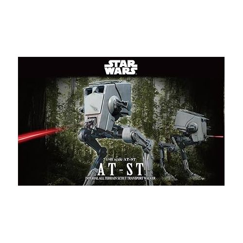 반다이 Bandai AT-ST 1/48 Scale Star Wars All Terrain Scout Transport Walker