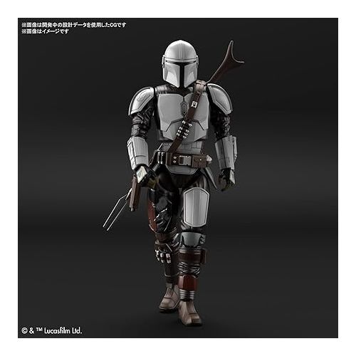 반다이 Bandai Hobby - The Mandalorian - Mandalorian Beskar Armor , Bandai Spirits 1/12 Star Wars Model Kit