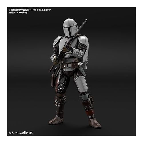 반다이 Bandai Hobby - The Mandalorian - Mandalorian Beskar Armor , Bandai Spirits 1/12 Star Wars Model Kit