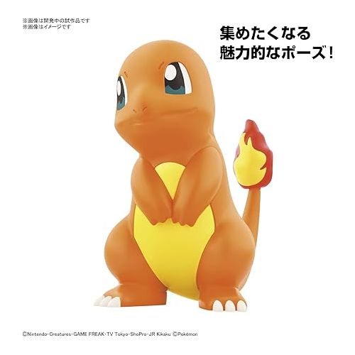 반다이 Pokemon Plastic Model Collection Quick!! 11 Charmander Color Coded Plastic Model