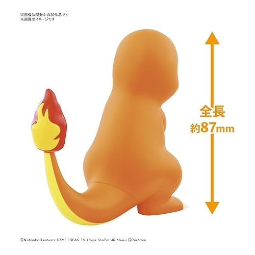 반다이 Pokemon Plastic Model Collection Quick!! 11 Charmander Color Coded Plastic Model