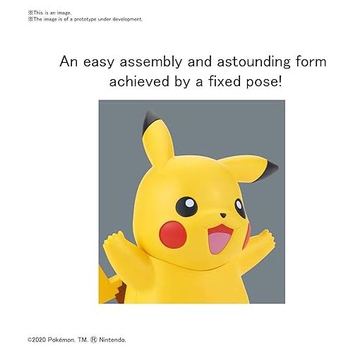 반다이 Bandai Hobby - Pokemon - 01 Pikachu, Bandai Spirits Pokemon Model Kit Quick!!